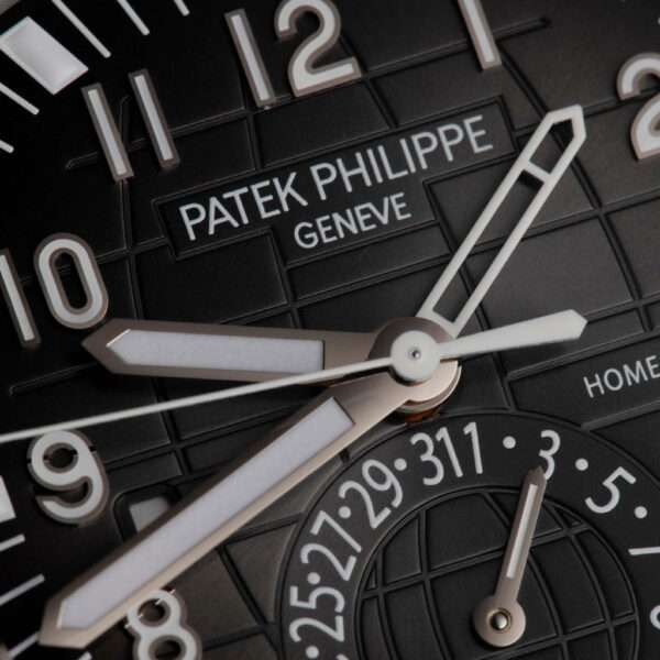 Discover the allure of the Patek Philippe Aquanaut Travel Time 5164A, a coveted gem in the world of luxury collectables. www.stonehouse7.com